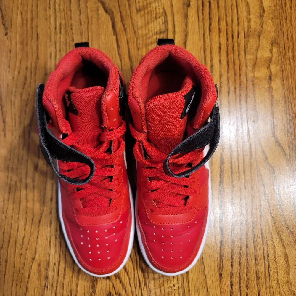 Nike Court Borough Mid 2 Red White Black Shoes Sneakers